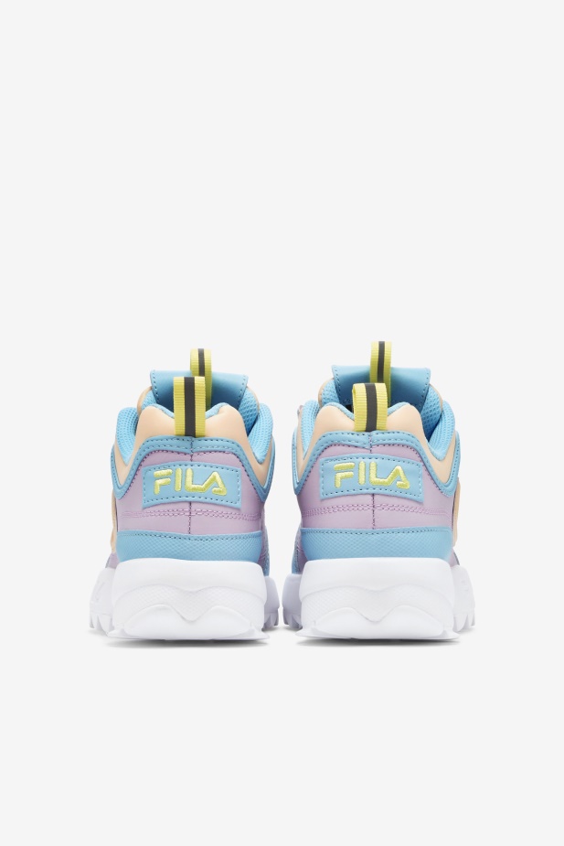 Modrá/bílá/orchidejová Fila Velký Dětský Disruptor 2 Premium
