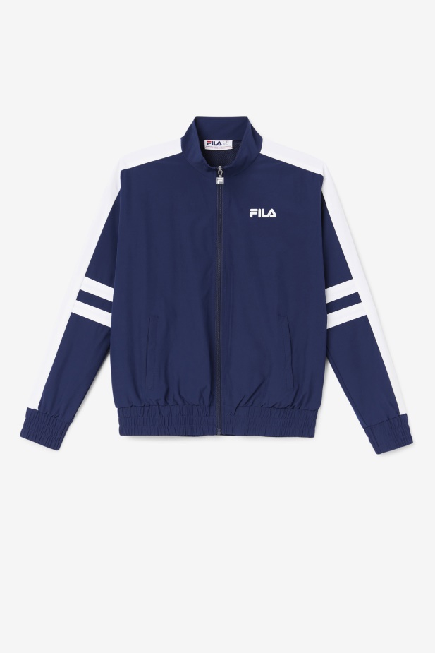 Navy/white Jovia Track Jacket Fila