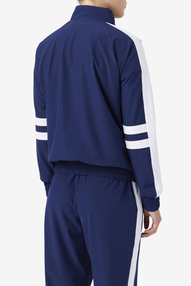 Navy/white Jovia Track Jacket Fila