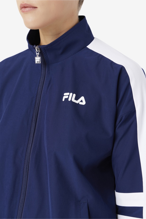 Navy/white Jovia Track Jacket Fila