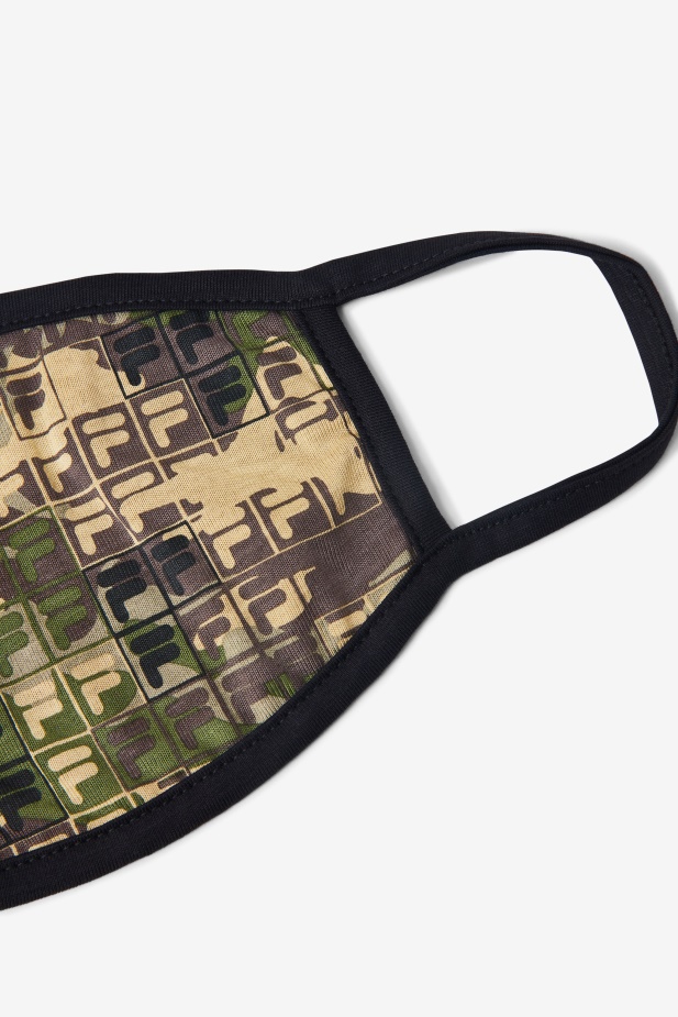 Maskovací Maska ​​s Logem Zelené Camo Multi Fila