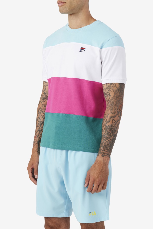 Sloužit Crew Bílá/fialová/petit Four Fila