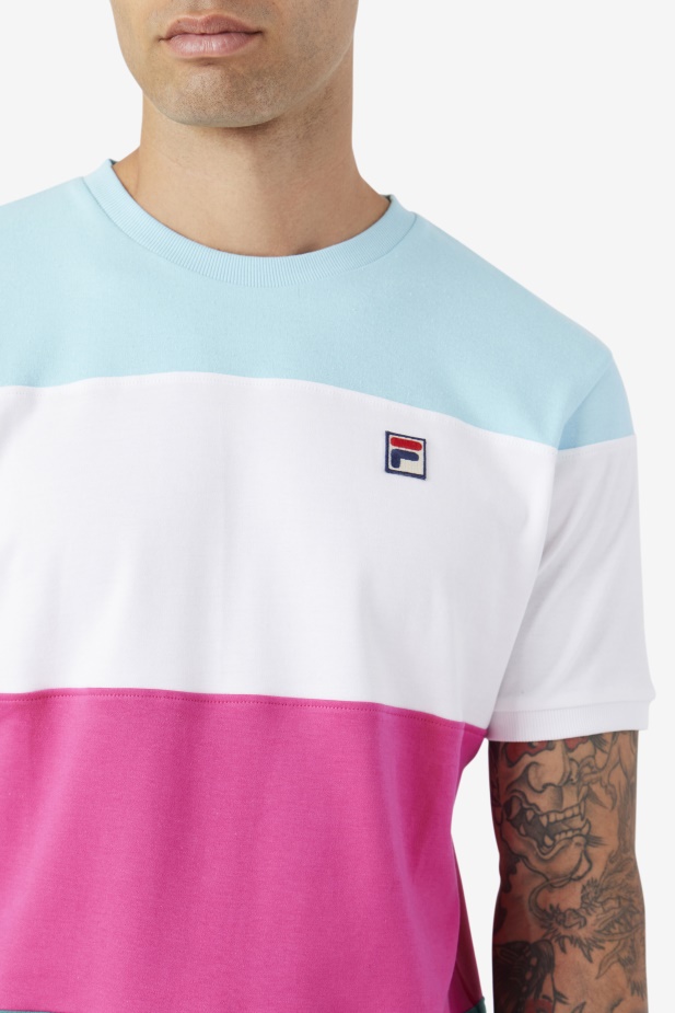 Sloužit Crew Bílá/fialová/petit Four Fila