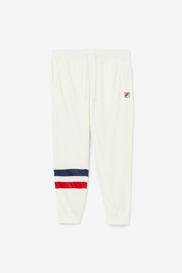 Egret/red/navy Fila Jaya Track Kalhoty