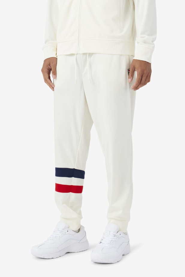 Egret/red/navy Fila Jaya Track Kalhoty