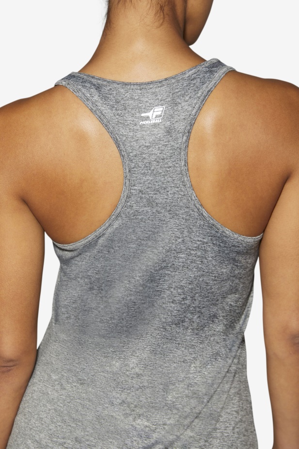 Heather Fila Pickleball Racerback Tank