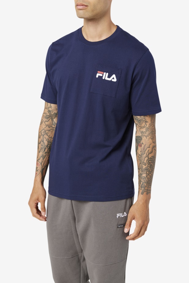Kapesní Triko Peacoat Fila Curtis