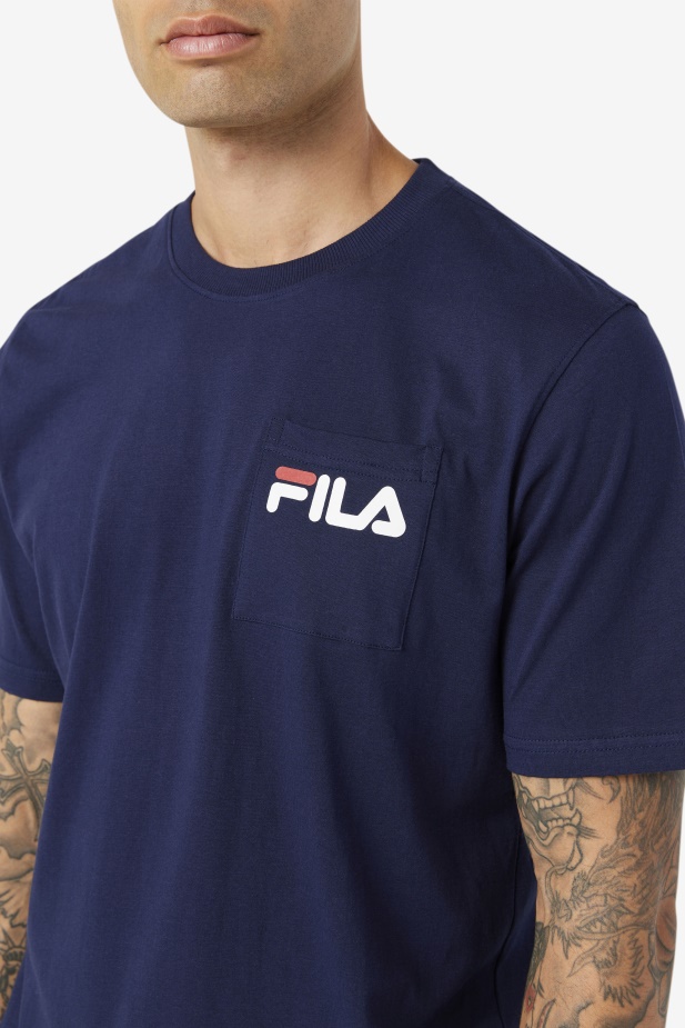 Kapesní Triko Peacoat Fila Curtis