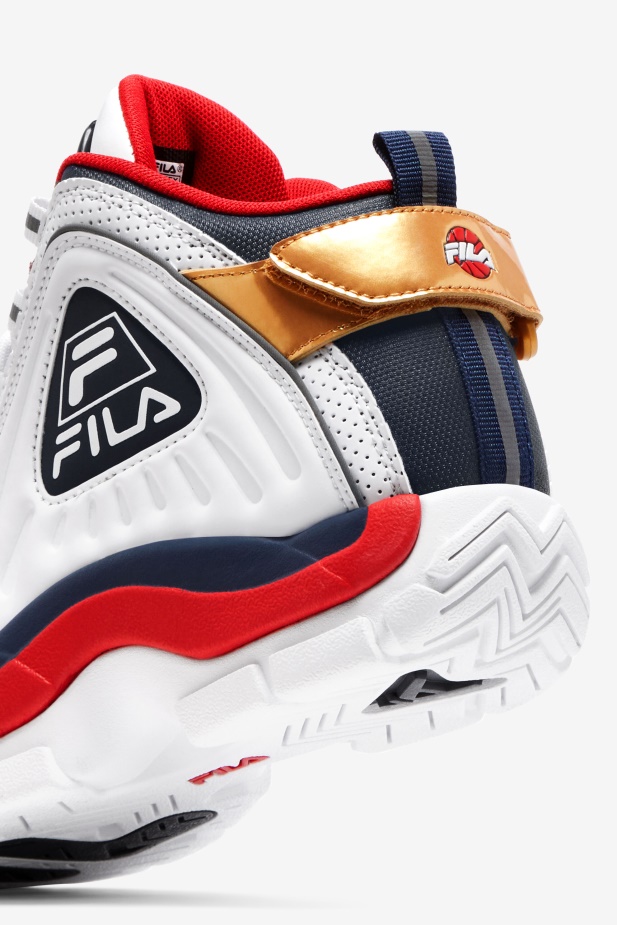 Fila Big Kids\' Grant Hill 2 Game Break White/blues/red