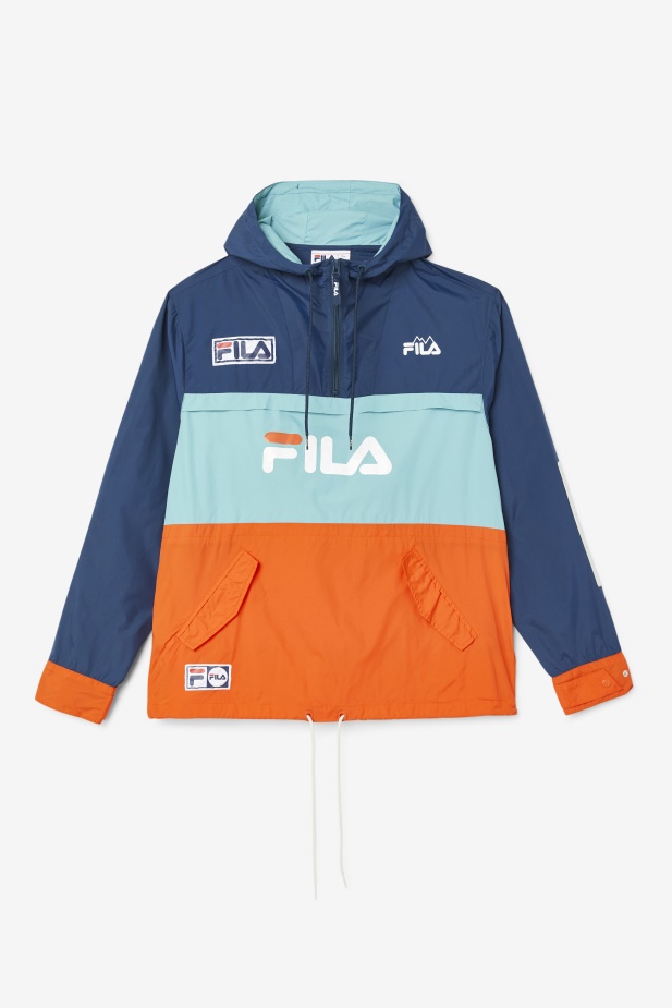 Navy/bayou/cherry Rajče Tharu Větrovka Fila