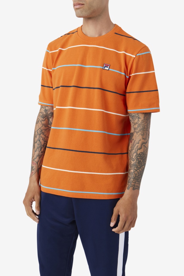 Fila Thiago Crew Oranžová/zelenozelená/egret