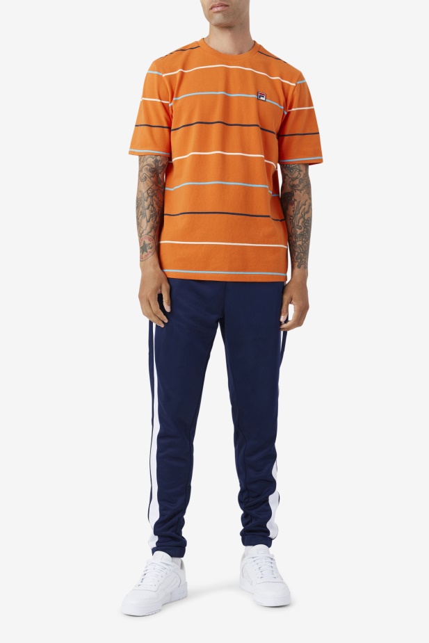 Fila Thiago Crew Oranžová/zelenozelená/egret