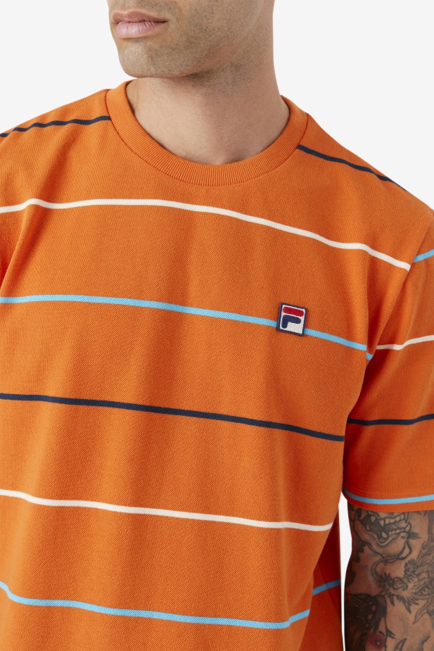 Fila Thiago Crew Oranžová/zelenozelená/egret