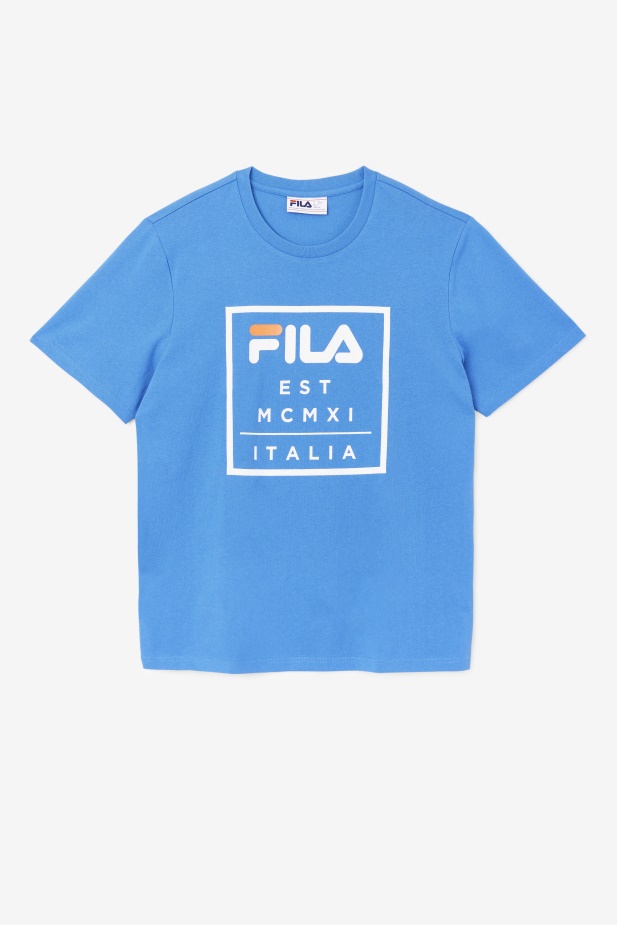 Silné Modré Tričko S Fila