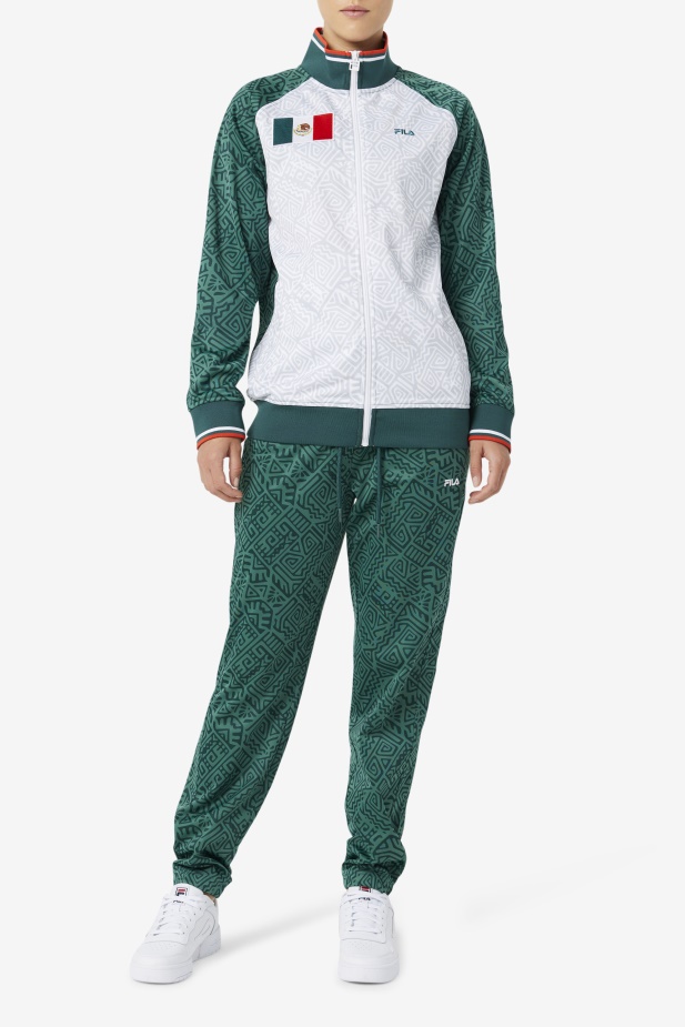 červen Bug/bílá/ohnivá červená Fila Mexiko Tepláková Bunda