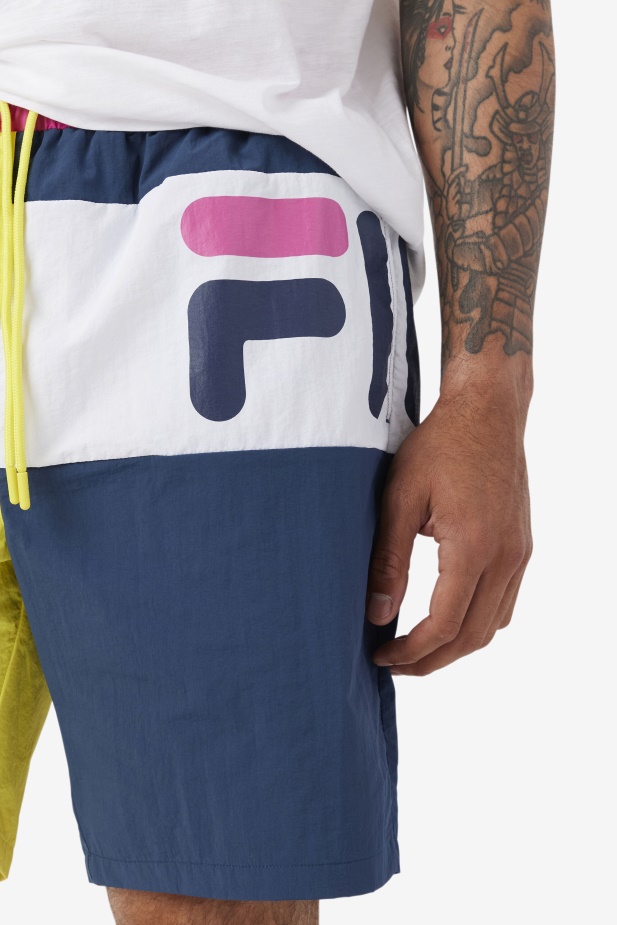 žlutá/námořnická/bílá Cosire Swim Short Fila