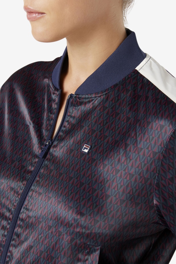 Saténová Bunda Fila Farah Peacoat/tofu