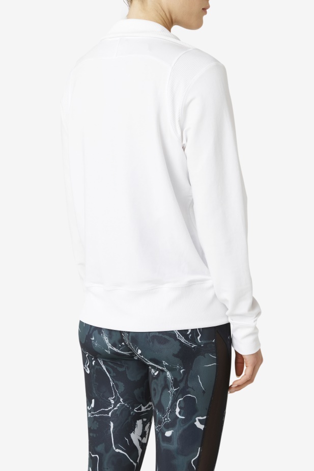 Fila Bílá Fi-lux Poloviční Zip