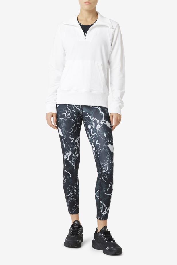 Fila Bílá Fi-lux Poloviční Zip
