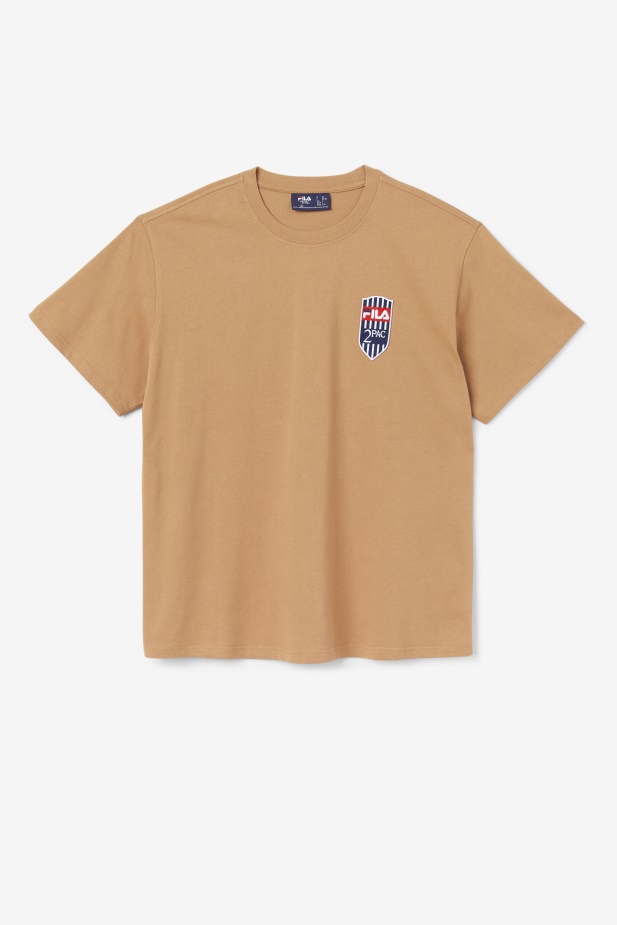Fila 2pac Patch Tee Tabákově Hnědá