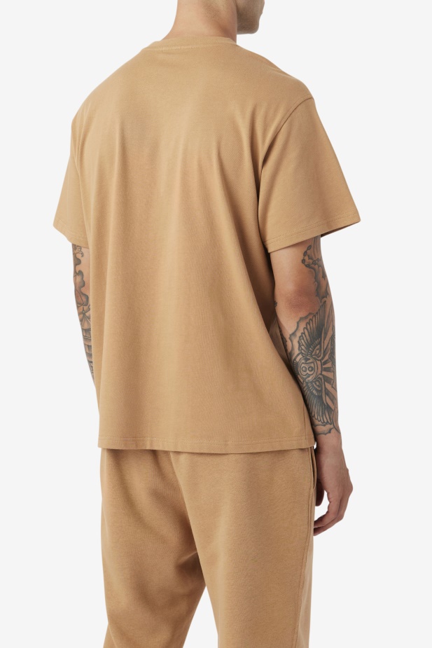 Fila 2pac Patch Tee Tabákově Hnědá