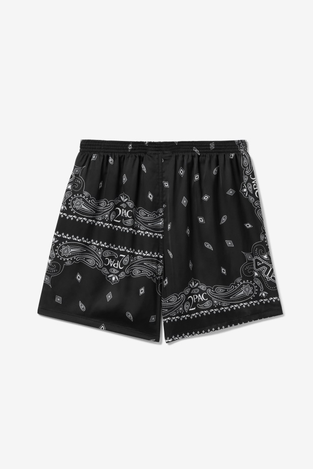 černo/bílé Boxerky S Potiskem Fila 2pac Bandana