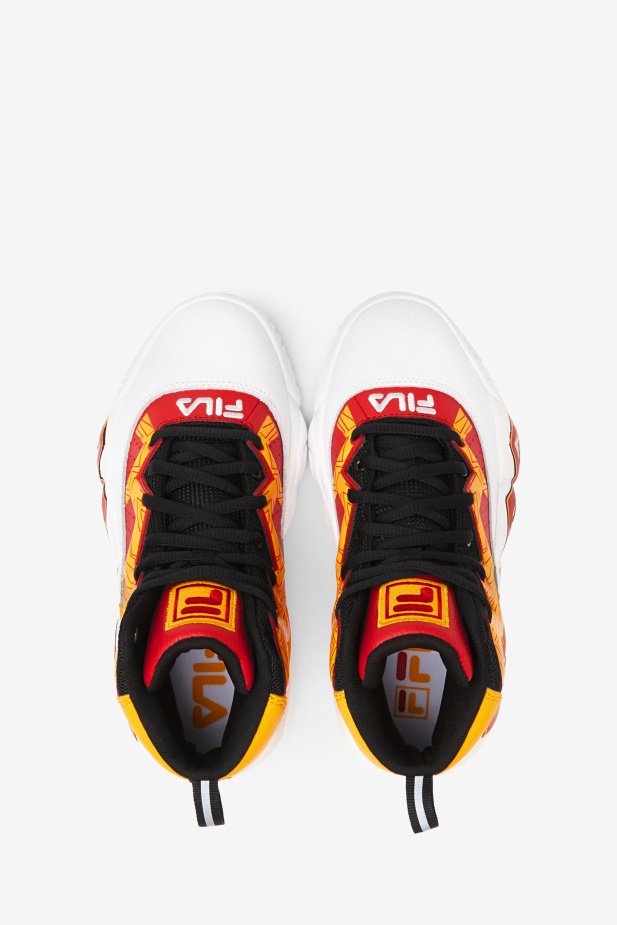 Bílá/zlatá/červená Fila Velká Dětská Mb
