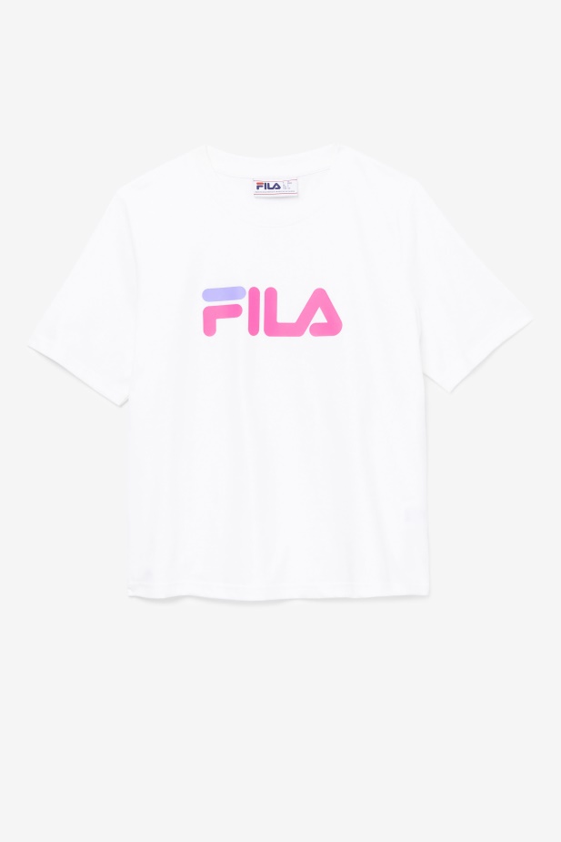 Miss Eagle Tee Bílá/růžová Záře/fialová Hebe Fila