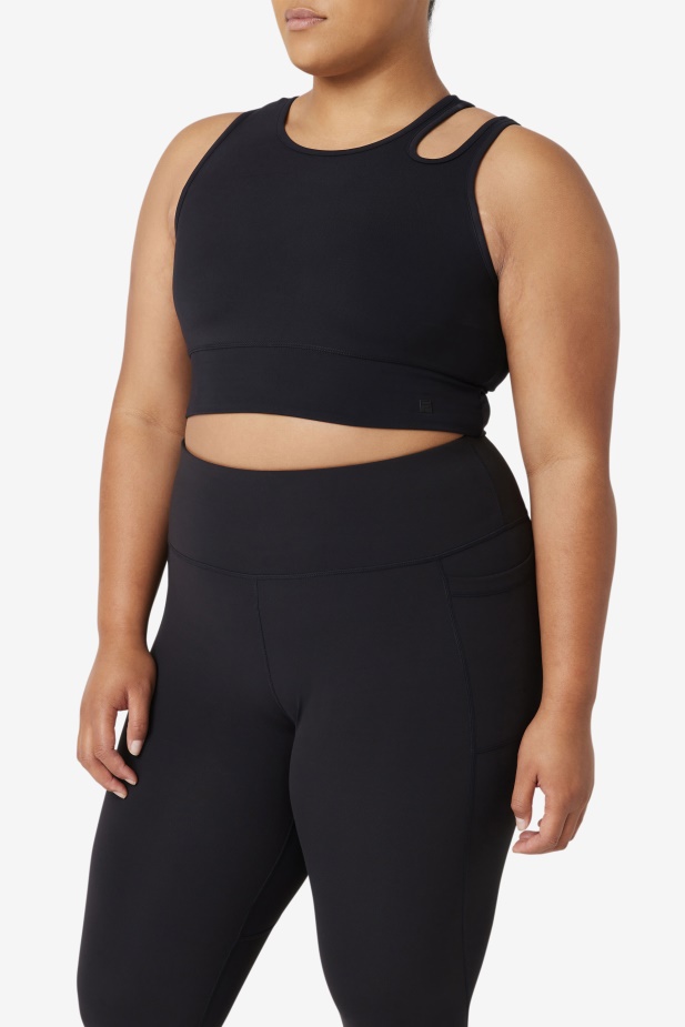 Fila Uplift Slice Crop Podprsenka Top černý