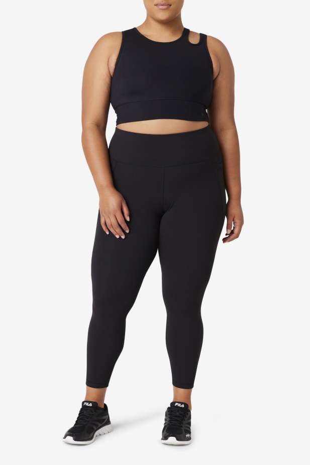 Fila Uplift Slice Crop Podprsenka Top černý