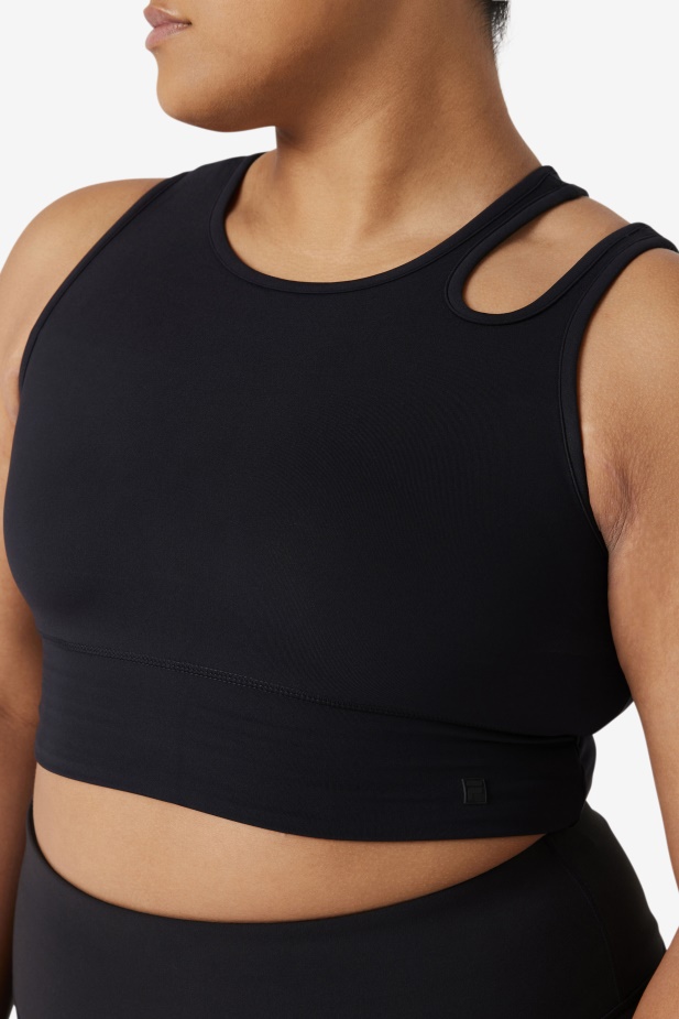 Fila Uplift Slice Crop Podprsenka Top černý