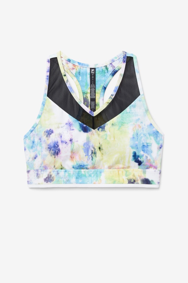 Fila Tie Dye/black/white Uplift Racerback Top Podprsenka