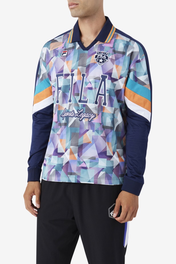 Brankářský Dres Kay Fila Námořnická/modrá/mandarinková/bílá