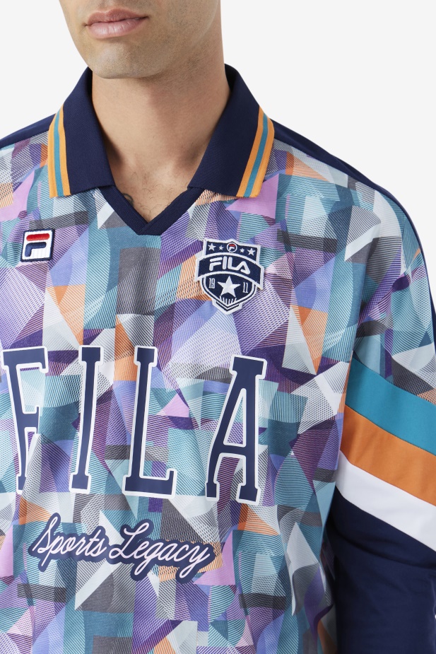 Brankářský Dres Kay Fila Námořnická/modrá/mandarinková/bílá