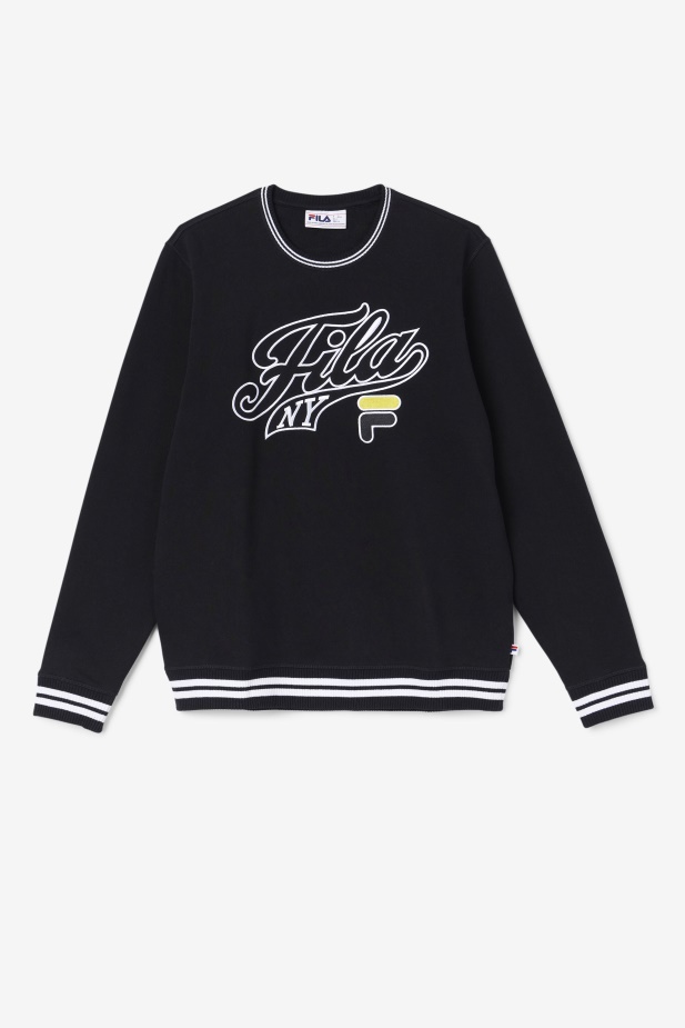 Mikina Fila Black/white/mimosa Taylor Crewneck