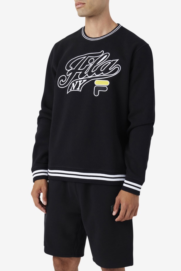 Mikina Fila Black/white/mimosa Taylor Crewneck
