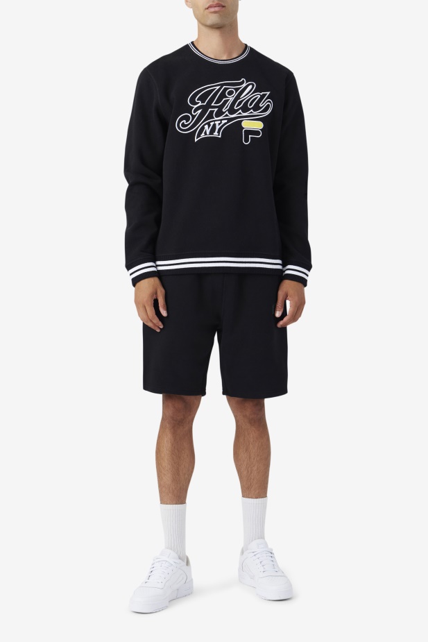 Mikina Fila Black/white/mimosa Taylor Crewneck
