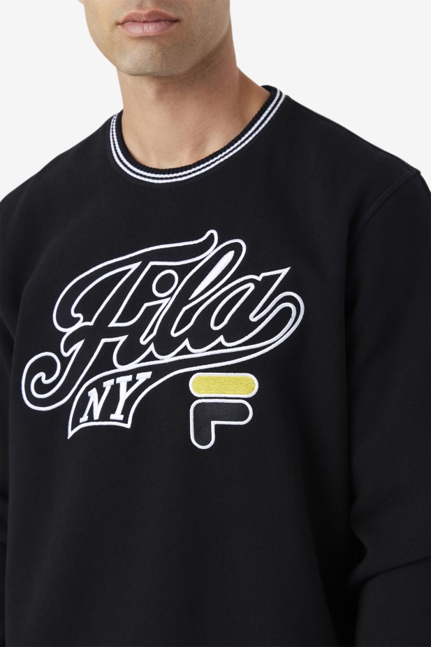 Mikina Fila Black/white/mimosa Taylor Crewneck