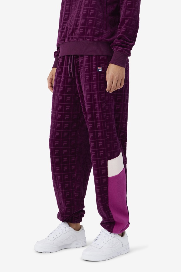 Helen Velur Jogger Hroznové Víno/rouge/potpourri Fila