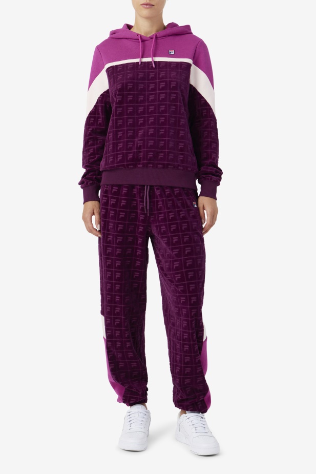 Helen Velur Jogger Hroznové Víno/rouge/potpourri Fila
