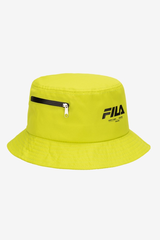 Limetkový úder Ripstop Bucket Hat Fila