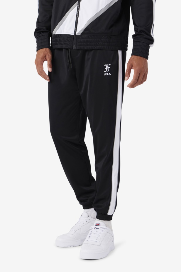 černá/bílá/monument Runi Track Pant Fila