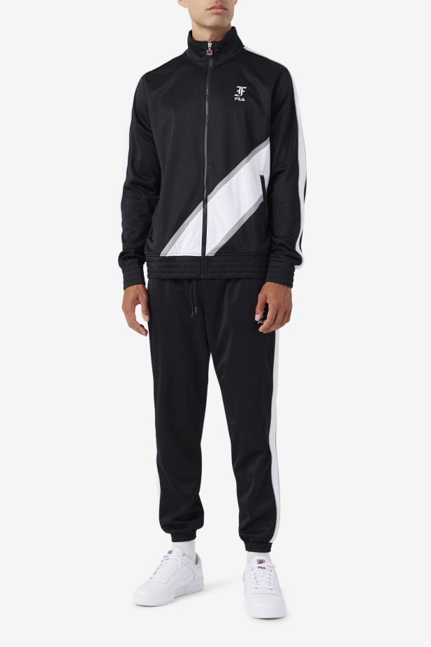 černá/bílá/monument Runi Track Pant Fila