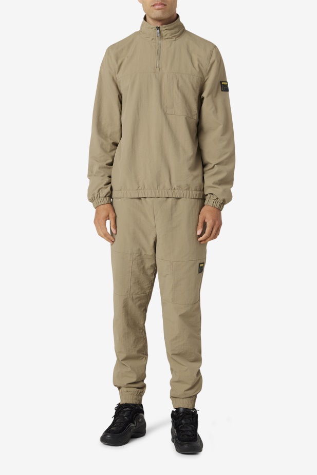 Fila Covert Zelená Magnus 1/4 Zipová Tepláková Bunda