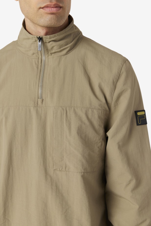 Fila Covert Zelená Magnus 1/4 Zipová Tepláková Bunda