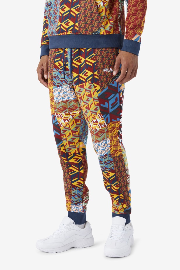 Fila žlutý Tisk/ocean Amay Jogger