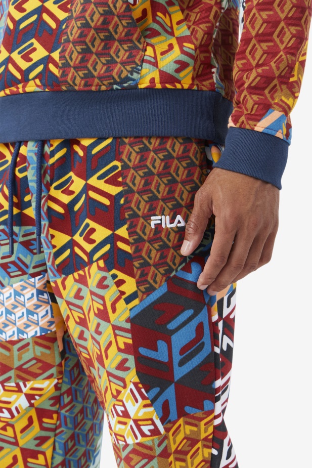 Fila žlutý Tisk/ocean Amay Jogger