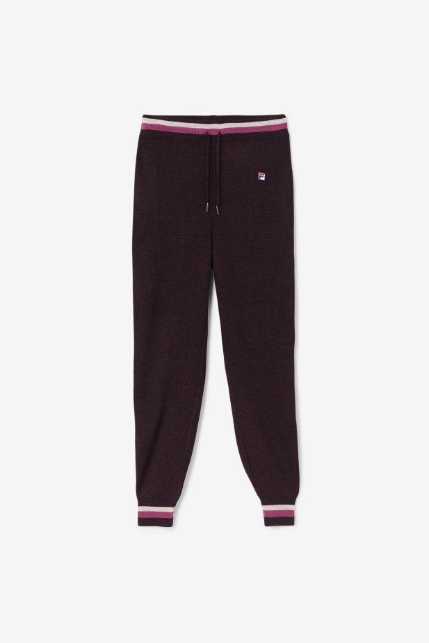 Fila Frankie Pletené Kalhoty Hroznové Víno/červená/potpourri
