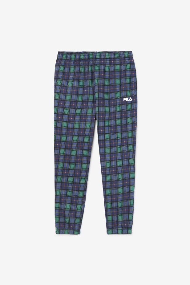 Fila Kolejní Kostkovaný Jogger červnová Chyba/rebarbora/námořnictvo
