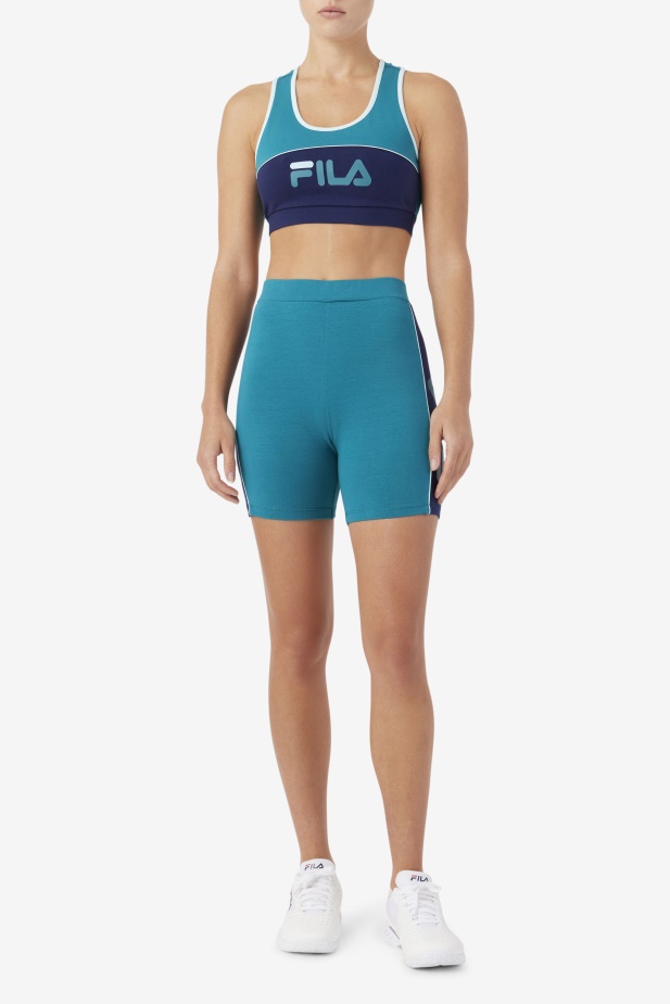 Hluboké Jezero/námořnictvo/ledová Aqua Kairi Podprsenka Top Fila